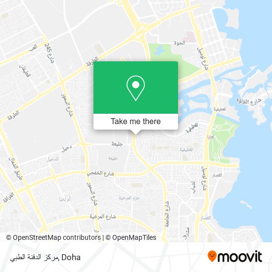 مركز الدفنة الطبي map