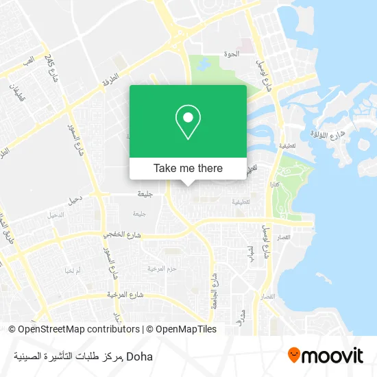 مركز طلبات التأشيرة الصينية map
