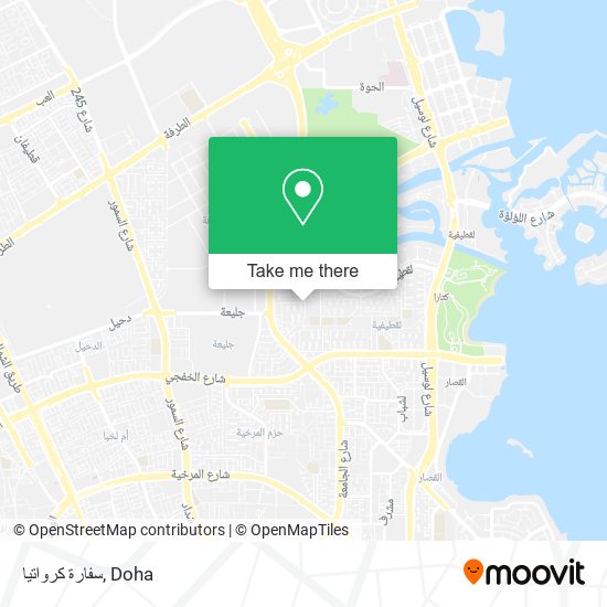 سفارة كرواتيا map