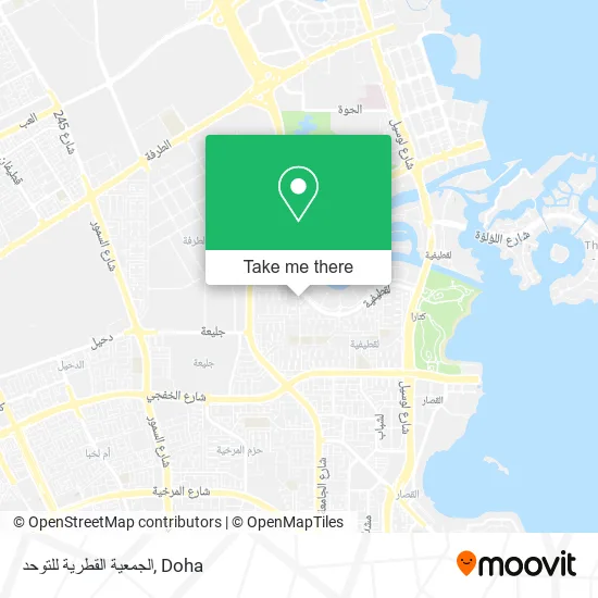 الجمعية القطرية للتوحد map