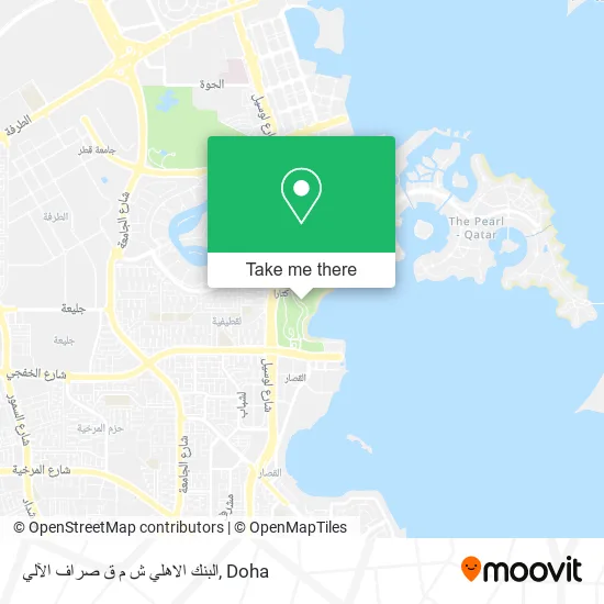 البنك الاهلي ش م ق صراف الآلي map
