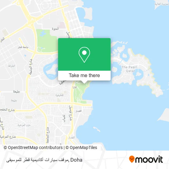 موقف سيارات أكاديمية قطر للموسيقى map