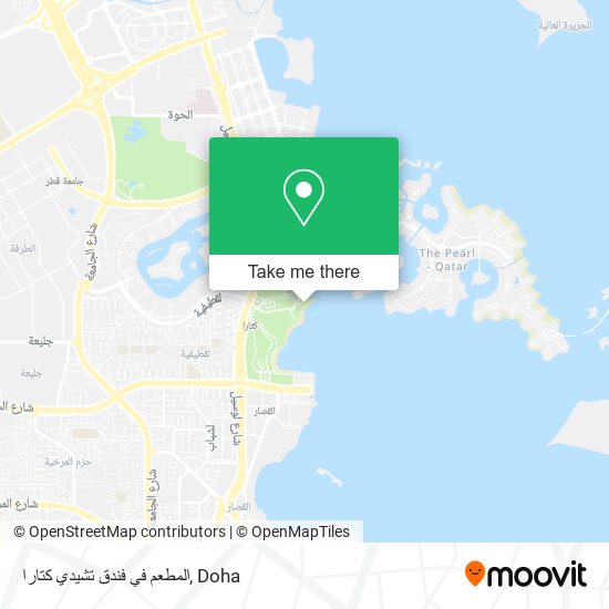المطعم في فندق تشيدي كتارا map