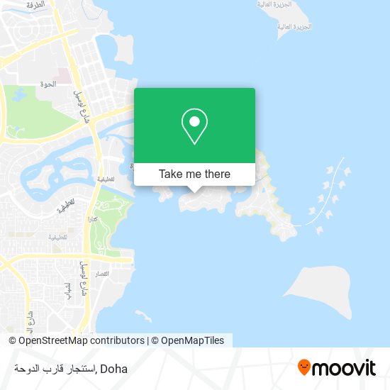 استئجار قارب الدوحة map
