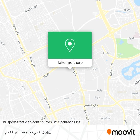 نادي نجوم قطر لكرة القدم map