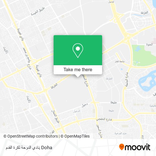 نادي الدوحة لكرة القدم map