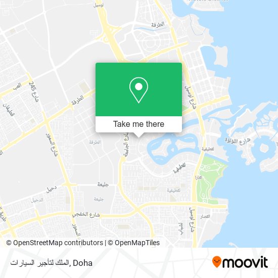 الملك لتأجير السيارات map