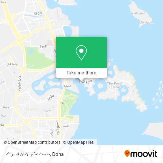 خدمات نظام الأمان إنسيرتك map