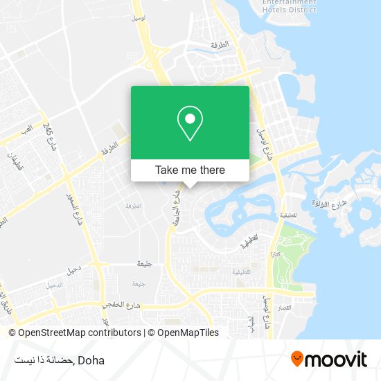 حضانة ذا نيست map