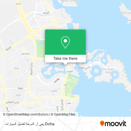 جي آر الدوحة لغسيل السيارات map