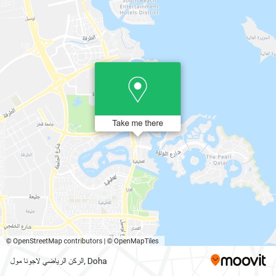 الركن الرياضي لاجونا مول map