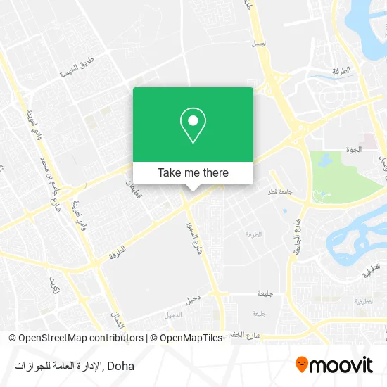 الإدارة العامة للجوازات map