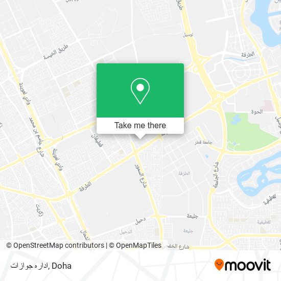 اداره جوازات map