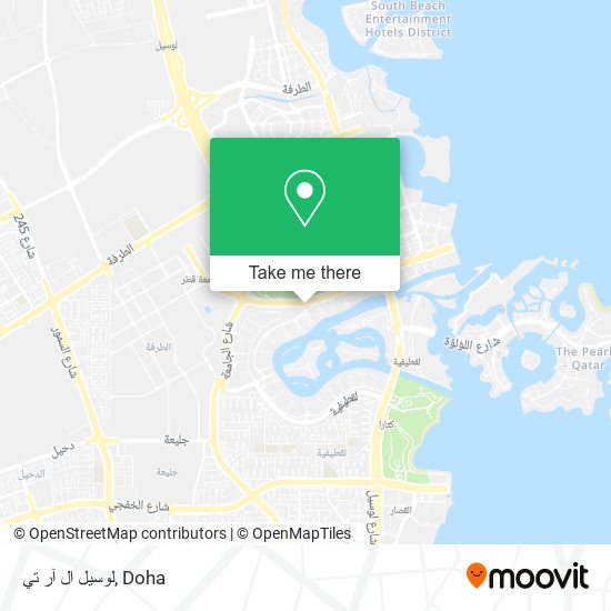 لوسيل ال آر تي map