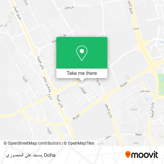 مسجد علي المنصوري map