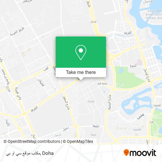 مكتب موقع سي او بي map