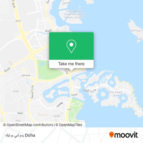 سوشي بوتيك map