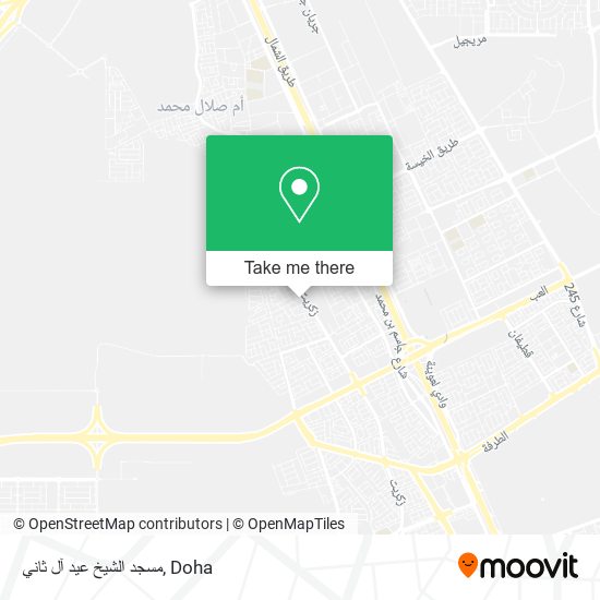 مسجد الشيخ عيد آل ثاني map