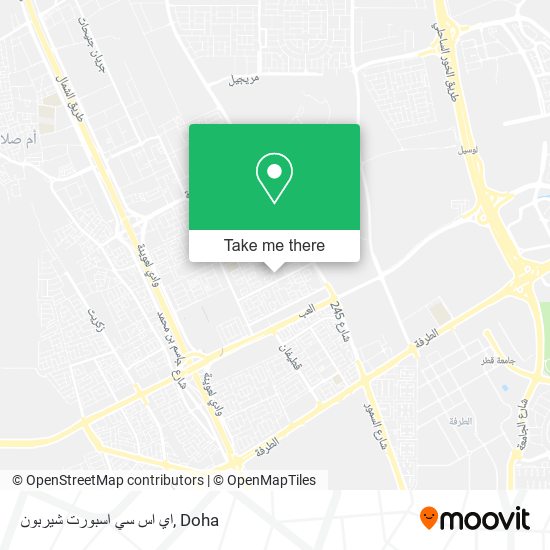 اي اس سي اسبورت شيربون map