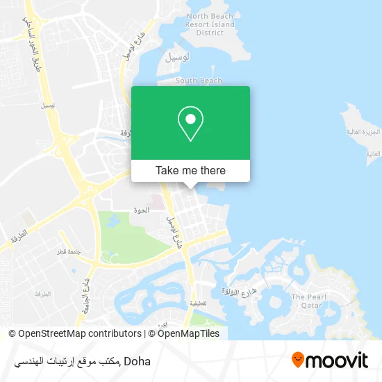 مكتب موقع إرتيبات الهندسي map