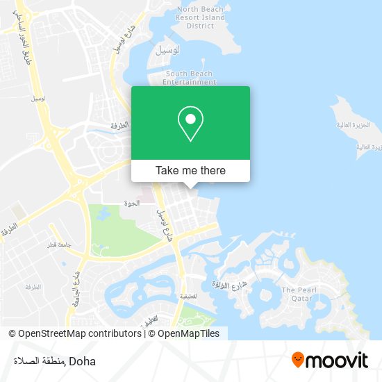 منطقة الصلاة map