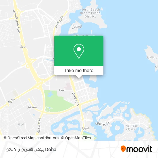 لينكس للتسويق والإعلان map