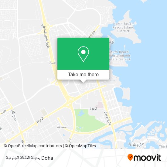 مدينة الطاقة الجنوبية map
