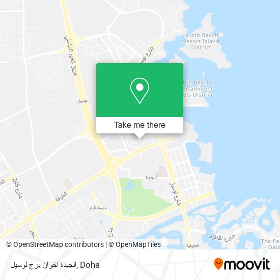 الجيدة اخوان برج لوسيل map