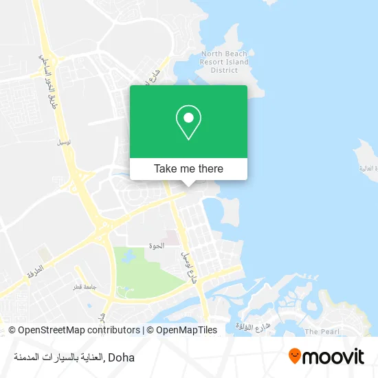 العناية بالسيارات المدمنة map