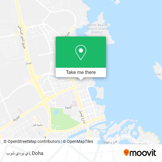 ذي بودي شوب map