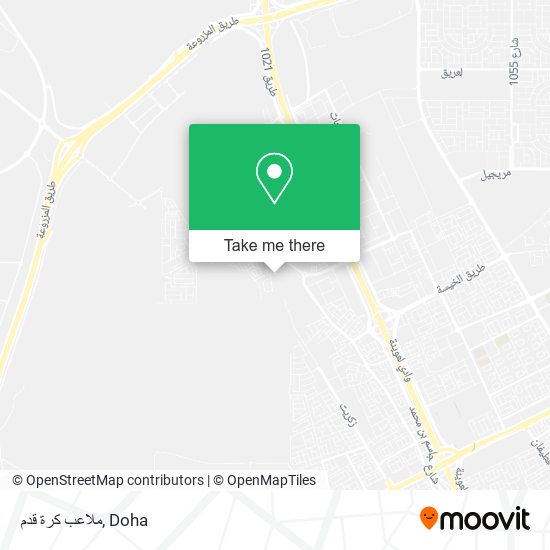ملاعب كرة قدم map