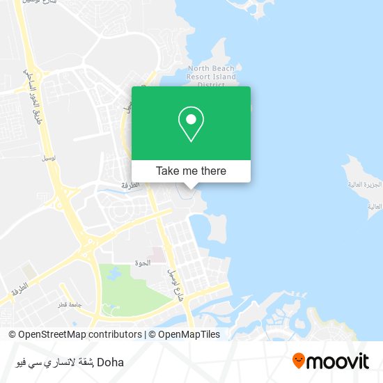 شقة لانساري سي فيو map