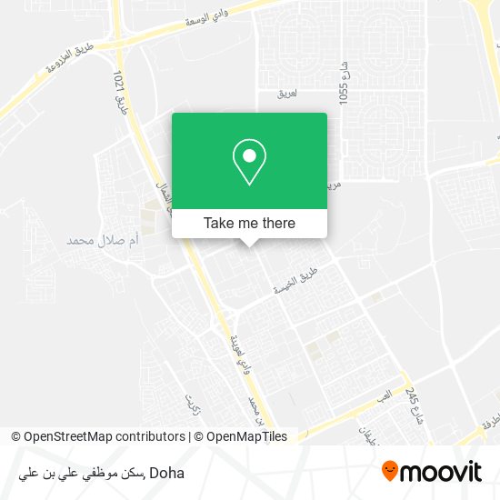 سكن موظفي علي بن علي map