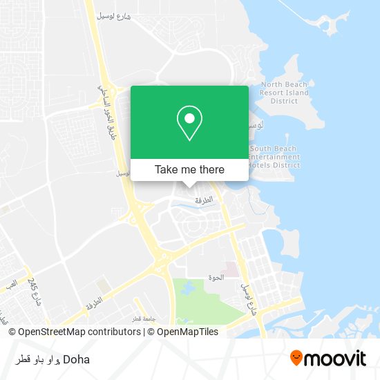 واو باو قطر map