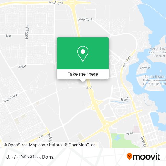 محطة حافلات لوسيل map