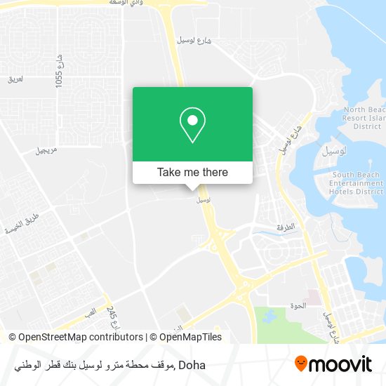 موقف محطة مترو لوسيل بنك قطر الوطني map