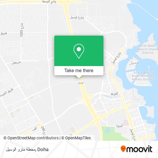 محطة مترو الوسيل map