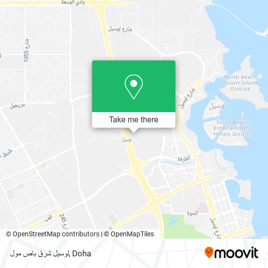 لوسيل شرق باص مول map