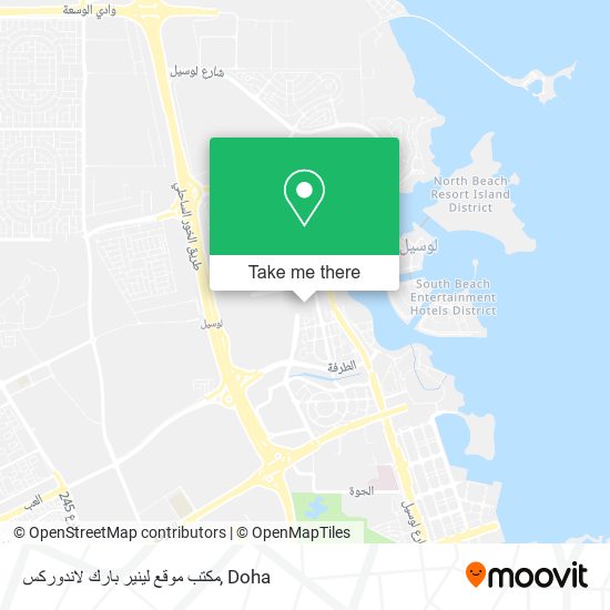 مكتب موقع لينير بارك لاندوركس map