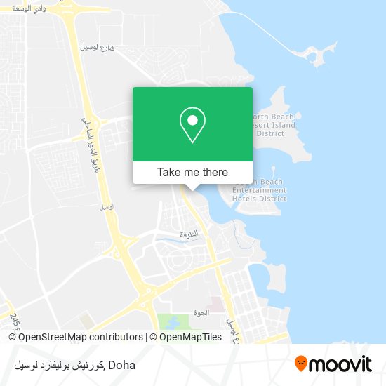 كورنيش بوليفارد لوسيل map