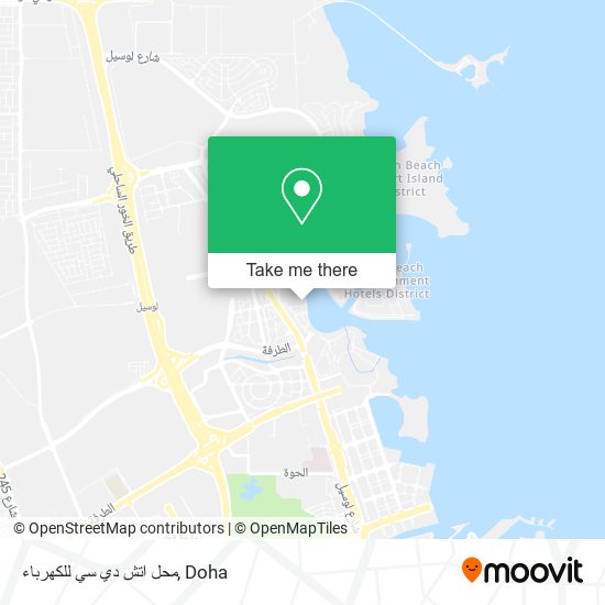 محل اتش دي سي للكهرباء map