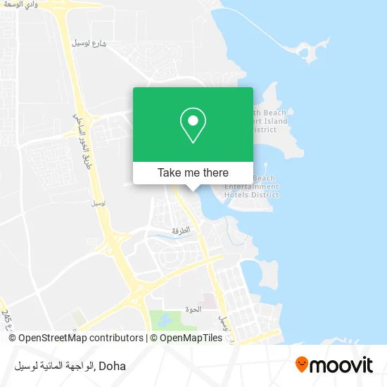 الواجهة المائية لوسيل map