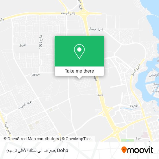 صراف آلي للبنك الأهلي ش.م.ق map