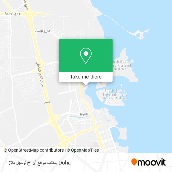 مكتب موقع أبراج لوسيل بلازا map
