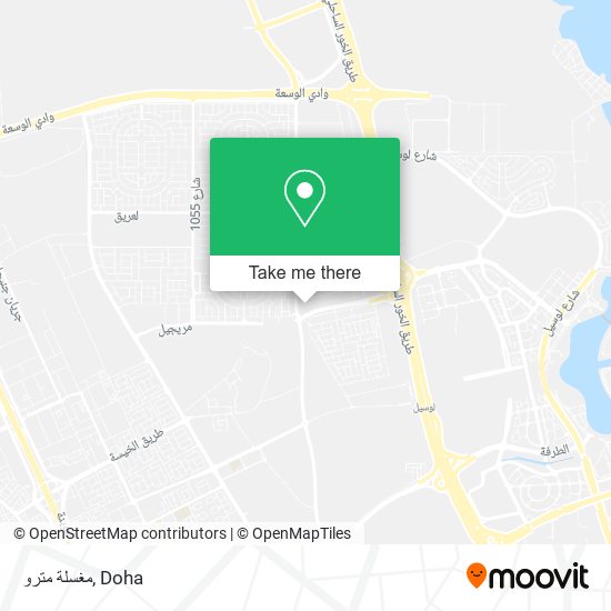 مغسلة مترو map