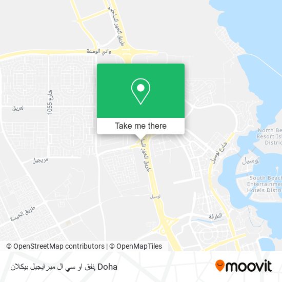 نفق او سي ال ميرايجيل بيكلان map