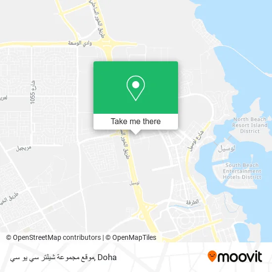 موقع مجموعة شيلتر سي يو سي map