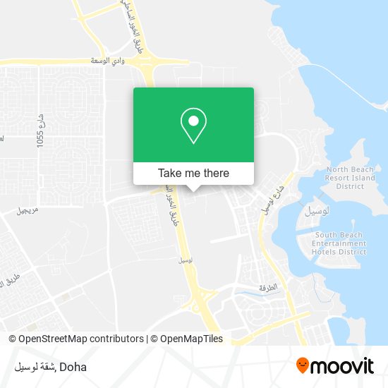 شقة لوسيل map