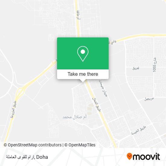 ارام للقوى العاملة map