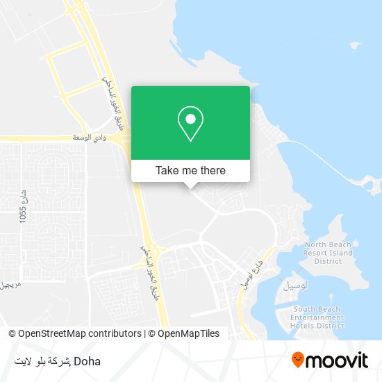 شركة بلو لايت map